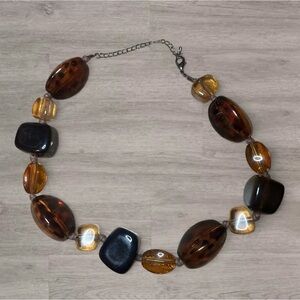 Chunky Earth Tone Bead Necklace